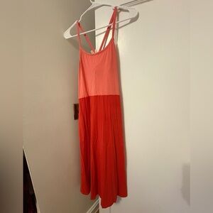 Pact Coral Sleeveless Dress